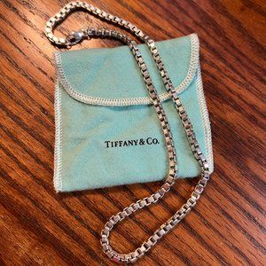Authentic Tiffany & Co. Venetian Link Necklace in Sterling Silver